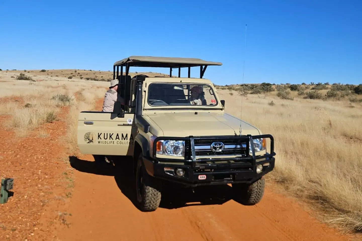 Kukama Wildlife College safari vehicle.
